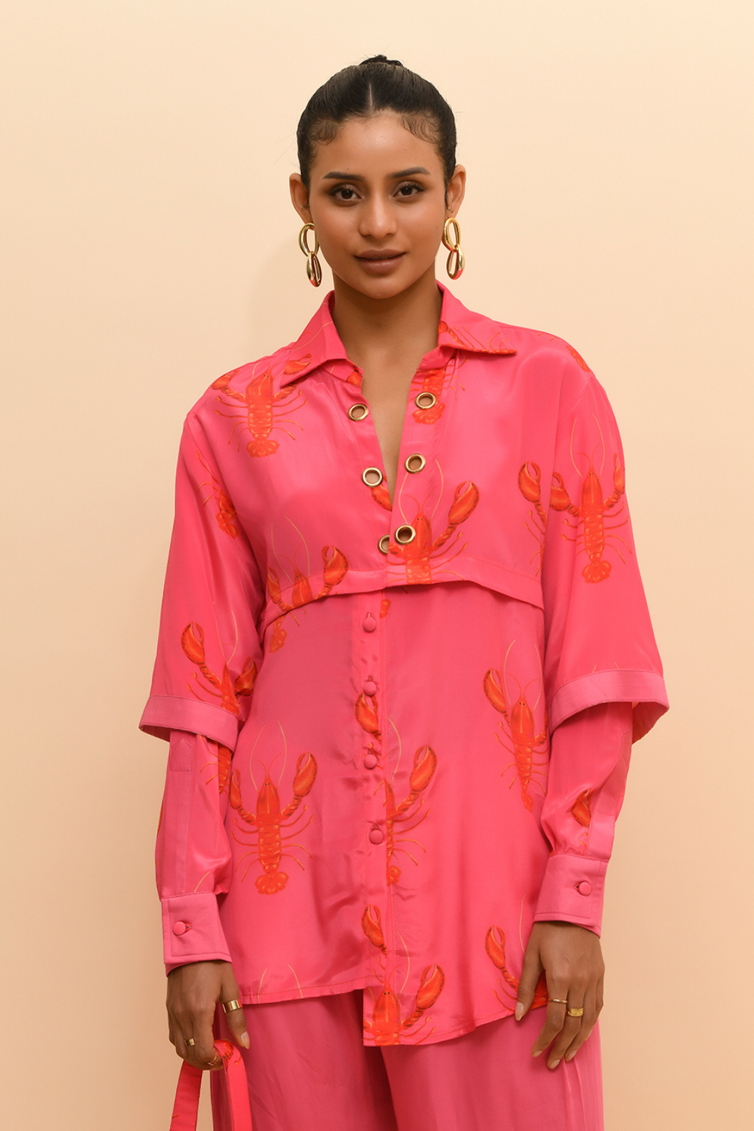 HOT PINK LOBSTER SHIRT