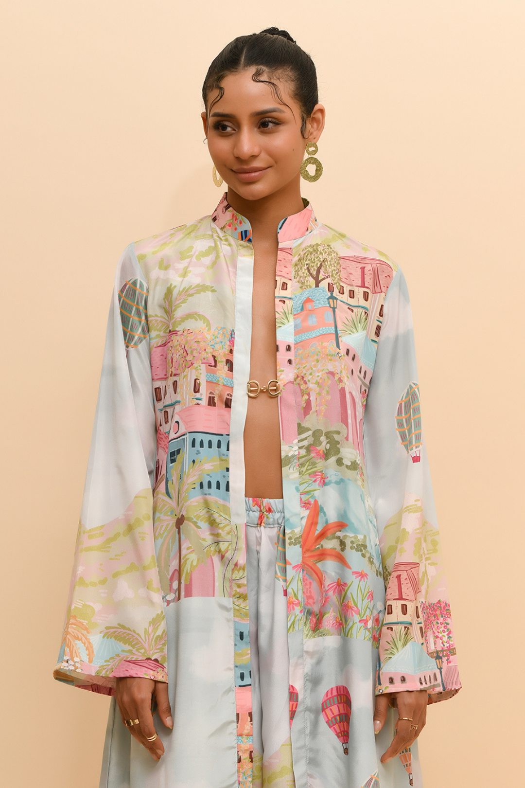 CITYSCAPE BUCKLE TUNIC